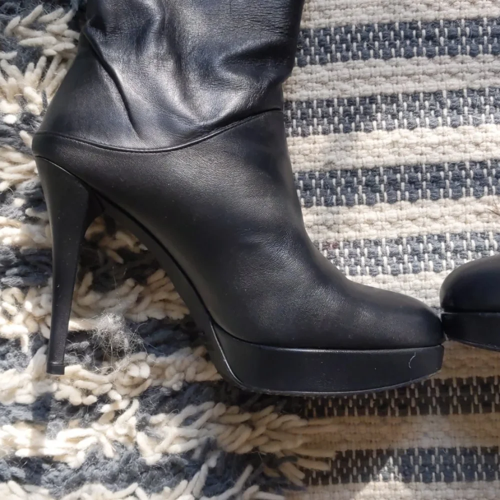 Stuart Weitzman OvertheKnee Lthr Platform Boot 8.5